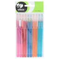 Umoe Chosch 0.5 Assorted Colours Smooth Gel Pen 10pcs