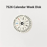 1 Set / Calendar Weekly Dial Are Suitable For Seiko 7S26 A/B Movement Calendar Weekly Dial 7S36 Orig