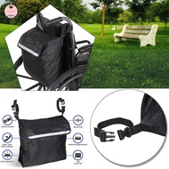 Storage Bag Soft 1pcs Hanging Durable Portable Stroller Cloth Lightweight 45.8*40.64*20.32 cm Black Wheelchair