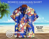 Romeo Hawaiian Shirt, Romeo and Juliet Movie, Leonardo DiCaprio Mens Hawaiian Shirt from Movie Costu