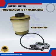 Penapis Minyak Diesel-Ford Ranger T6 T7-Mazda BT50 2.2cc 3.2cc Diesel Filter-KS086300-4080 (1WA0-13-