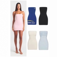 SKIMS European-American Style Printed Slim Fit Trendy Dress