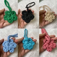 Crochet Flower Bag Charm | Bag Accessories | Flower crochet keychain