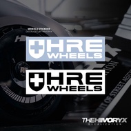 「HRE WHEELS」WHEELS SERIES CAR DECAL AUTOMOTIVE DIE-CUT VINYL STICKER – HIVORYX