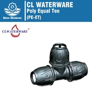 CL WATERWARE Poly Fitting - Equal Tee (20mm, 25mm, 32mm, PE-ET)