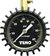 TEMO Heavy Duty Easy to Ready Tire Pressure Gauge - 60 PSI (414 kPa)