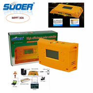 SUOER โซล่าร์ชาร์จเจอร์ MPPT20A/30A ST-H1230 คอนโทรลชาร์จระบบมีประสิทธิภาพในการทำงานสูงมีUSBตั้งเวลา