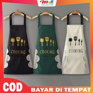 MALL Modern Cooking Apron – Thick Waterproof with Pocket Kitchen Towel CLM01