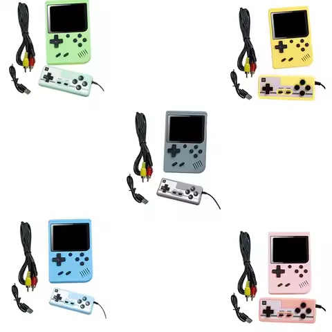 ZIZI Handheld Video Game Console 3.0 Inch Color Retro Portable Mini LCD Kids Color Game Player Built