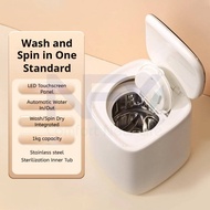 3-in-1 Automatic Mini Washing Machine with 65℃ Hot Air Drying & 95℃ Boiling Wash AG+ Antibacterial T