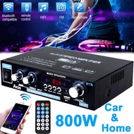 AK35 800W Car Home Audio Amplifiers Audio 110V 220V Bluetooth Bass Subwoofer Amplifier Hifi FM USB M