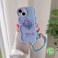 Wave Phone Case With Bracelet For Realme C75 C75X C73 C17 C15 C12 C11 C3 C2 C1 5G 4G Cover Cute Cart