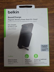 無線充電器 magsafe Belkin magnetic wireless power bank with stand 5K 連支架