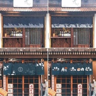 Japanese Style Door Curtain Half Curtain Izakaya Horizontal Curtain Bar Counter Japanese Hanging Cur