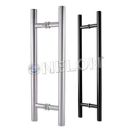 NELON (1.5m and above) Round Grip Glass / Wooden Door Stainless Steel Pull Handle