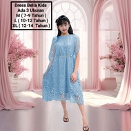 BEST SELLER Dress Kondangan Anak Perempuan Dress Bella Kids 7-14 Tahun Gaun Abg Cewek Dress Natal