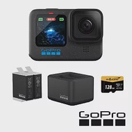 【GoPro】HERO 12 大滿足套組 (HERO12單機+Enduro雙座充+雙電池+128G記憶卡) 正成公司貨