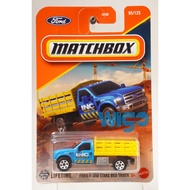 Matchbox Ford F-350 Stake Bed Truck Yellowbiru INC Construction no.95 93BF 2025 Diecast New Miniatur