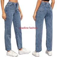 MoM fit premium jeans ladies long pants new mom fit jeans harga