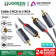 [PROMO] UGREEN RCA to RCA Audio Cable Gold Plated Premium Quality - 2Rca To 2Rca, 1 Meter
