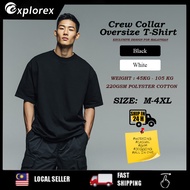EXPLOREX BASIC TEE OVERSIZE TSHIRT UNISEX TSHIRT WOMEN TSHIRT DAILY TSHIRT ESSENTIALS TSHIRT 220 GSM