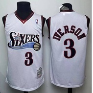 NBA Sixers basketball IVERSON men's jersey