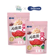 [SG Distributor] 2 x BeBecook - Baby Melting Puff w Probiotics (Strawberry) 23g