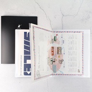 Chuyu A4/13K PP輕便文件夾/資料夾/檔案夾/可收納A3文件-14頁