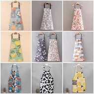 canvas Apron Pure Cotton Floral For Cooking Kitchen Restaurant Coffee Shop Apron For Cooking