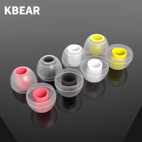 KBEAR 07 Silicone Upgrade Headphone Eartips 1pair(2pcs) 5pairs(10pcs) Noise Isolating With S M M- L 
