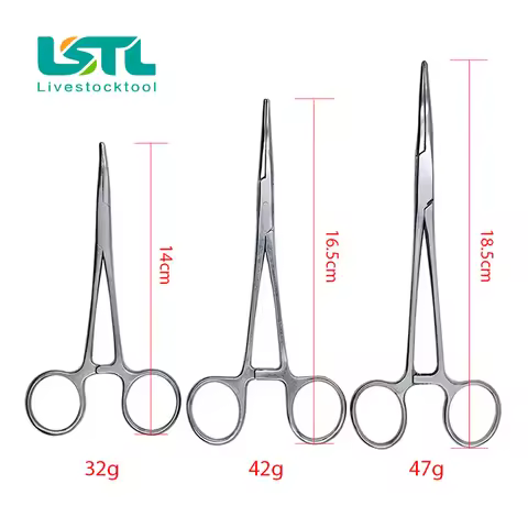 Stainless Steel Hemostatic Clamp Forceps Surgical Forceps Surgical Tool kit Hemostat Locking Clamps