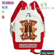 Children's BACKPACK TUNG TUNG SAHUR CHILDREN'S BAG TUNG TUNG SAHUR