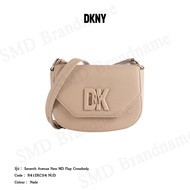 DKNY กระเป๋าสะพายข้าง รุ่น Seventh Avenue New MD Flap Crossbody Code: R41EKC54 NUD