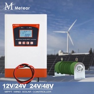 1KW Dual MPPT Wind Energy Hybrid System Charging Solar Controller 12V 24V and 24V 48V Automatic Adju