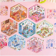 3D Sticker Cute Waterproof Sticker - 3D landscape and landscape Sticker