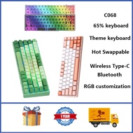 ColorReco C068 65% Wireless Mechanical Keyboard RGB Custom Hot Swappable Gaming Keyboard