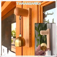 TAMAKOAREX Shopkeepers Bell, Wooden Strong Adhesive Door Bell, Elegant Delightful Sound Hanging Deco