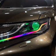 Paket Headlamp Pajero Sport Dakar Exceed 2016-2020 Projie Biled PRO7 Demon Alis Full RGB Running Sei