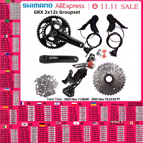 Shimano GRX 2x12s RX820 Groupset Hydraulic Disc Brakes Set For Gravel Bike Bicycle New Arrive