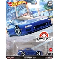 Hot Wheels 95 Mazda RX7 Ronin Run Blue Premium AM27