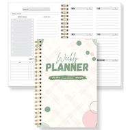 Daily Weekly Planner Notebook 7 Day Work Planner Agenda Undated Personal Productivity Appointment Bo