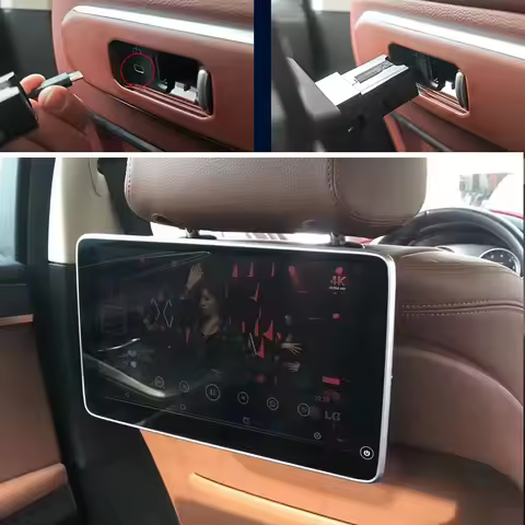 BacK TV Screen For BMW X5 G05 X6 G06 X7 G07 Rear Seat Entertainment System Headrest Android With Car
