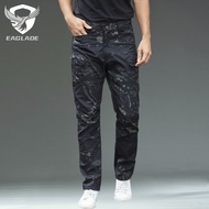 EAGLADE Tactical Cargo Hiking Pants for Men Women in Night Slim Fit Waterproof IX7 A01