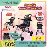 kesihatan ♚Lightweight Foldable  Portable Travel Wheelchair ( Kerusi Roda Ringan  Kerusi Roda Melanc