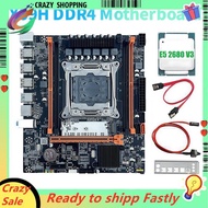 X99H Motherboard+E5 2680 V3 CPU B85 LGA2011-3 4X DDR4 REG ECC RAM Slots M.2 PCIE SATA3.0 X99 Desktop