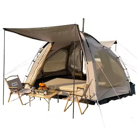 Customized Large Outdoor Four-season Waterproof Glamping Extended Tent Hemisphere Dome Family Ball S