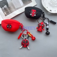 Sony WF-SP800N WF-1000XM4 WF-1000XM3 XB700 C500 Earphone Silicone Case Deadpool Lovely Earbuds Waterproof Shockproof Soft Protective Headphone Cover Headset Skin with Hook