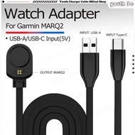 USB/Type C Male to Garmin MARQ2 Charging Adapter Cable Watch Charge Magnetic Dock Watch Charger Conn