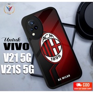 Latest Vivo V21 5G Glossy Softcase - Football Club Motif