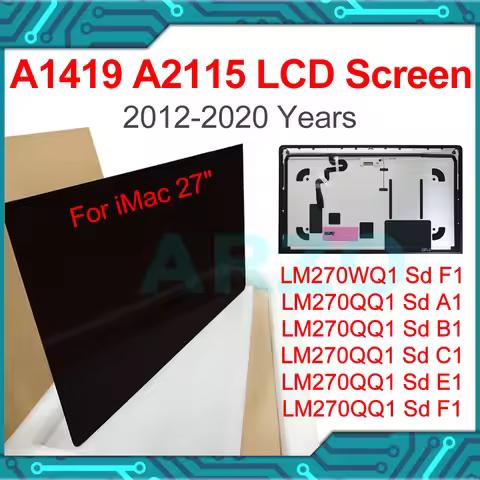 Original A1419 LCD Screen Display For iMac 27" A1419 A2115 LCD Screen Assembly 2K 5K 2012 2013 2014 